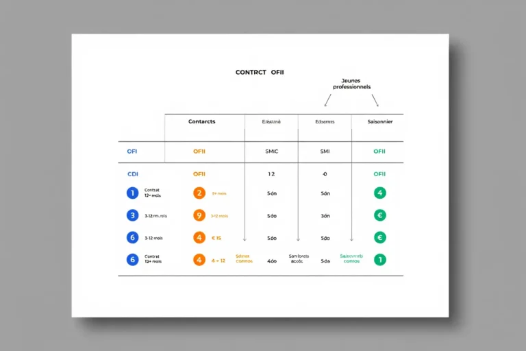 Barèmes de la taxe OFII selon la durée du contrat