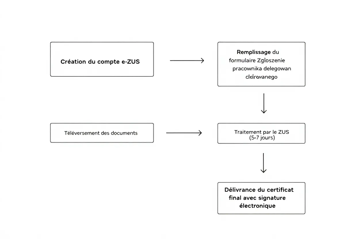 Processus obtention certificat A1 ZUS