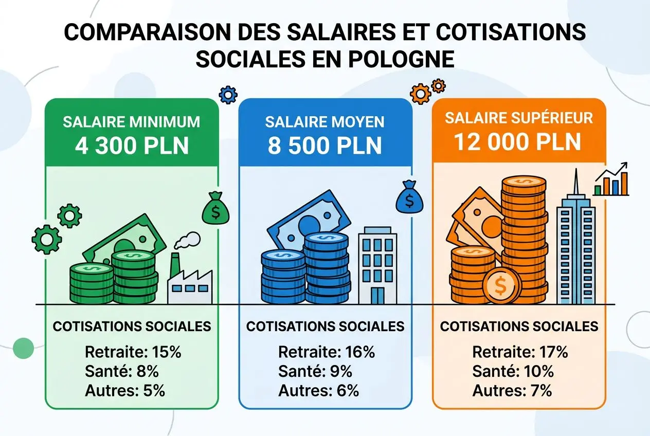 Niveaux de salaires en Pologne 2024